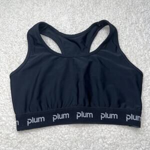Plum Black Adult Medium Sports Bra